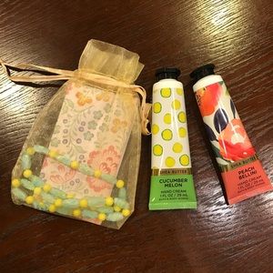 Bracelet and hand lotions gift set